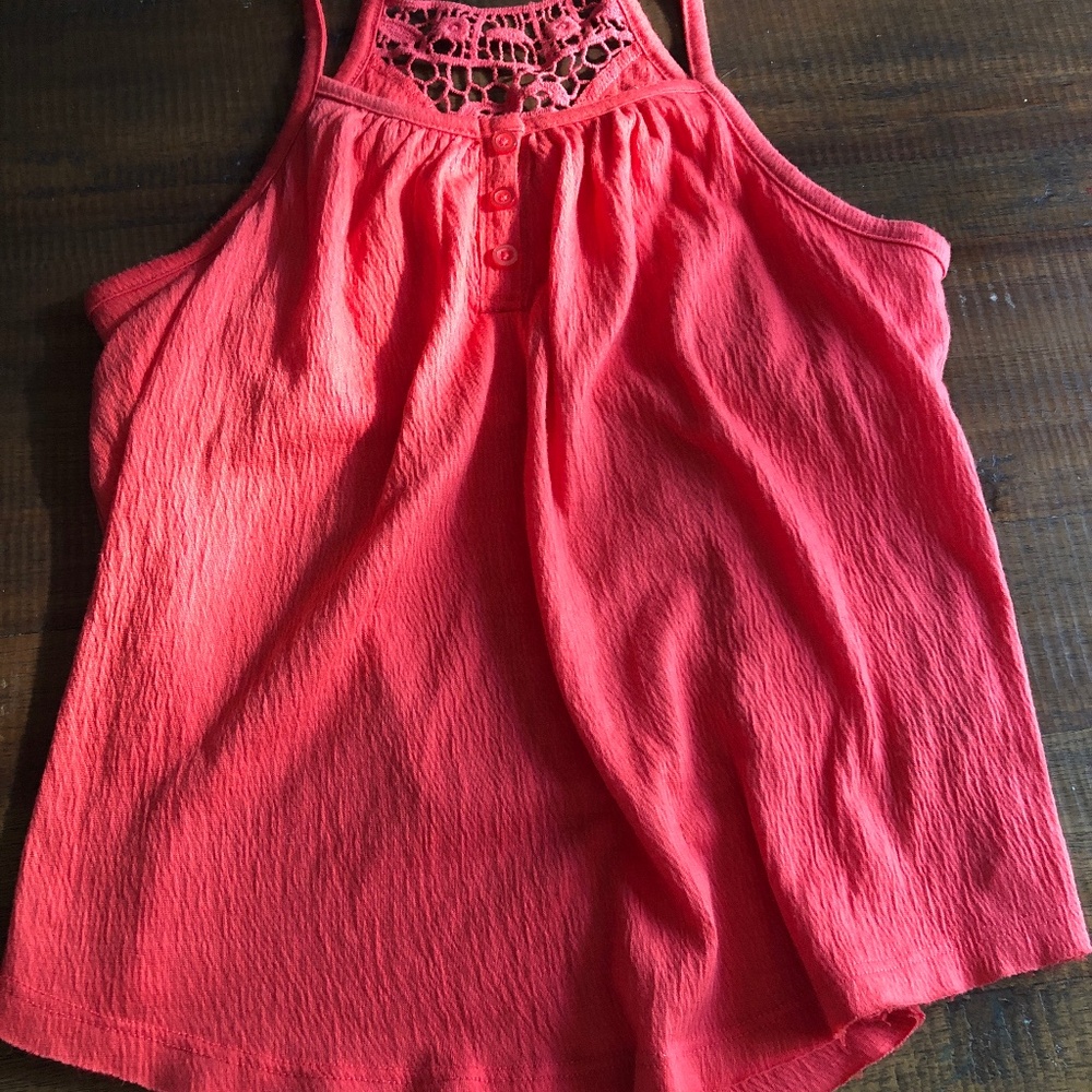 Cute girls flowy pink top